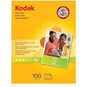 Kodak Yellow Photo Paper Pack of 100 8.5”x11” NEW NIB